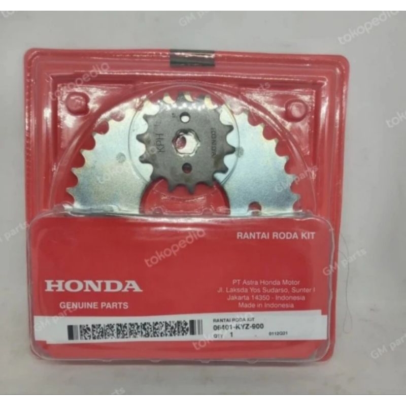 GEAR SET SUPRA X 125 HELM IN FI KYZ ORI HONDA HGP