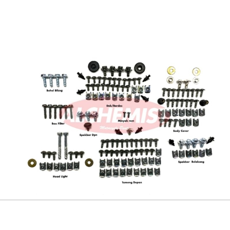 COD Baut Fino FI 115 2014 - 2016 Fullset FullBody / Baud Yamaha Fino FI 1115 2014 - 2016 Fullset Ful