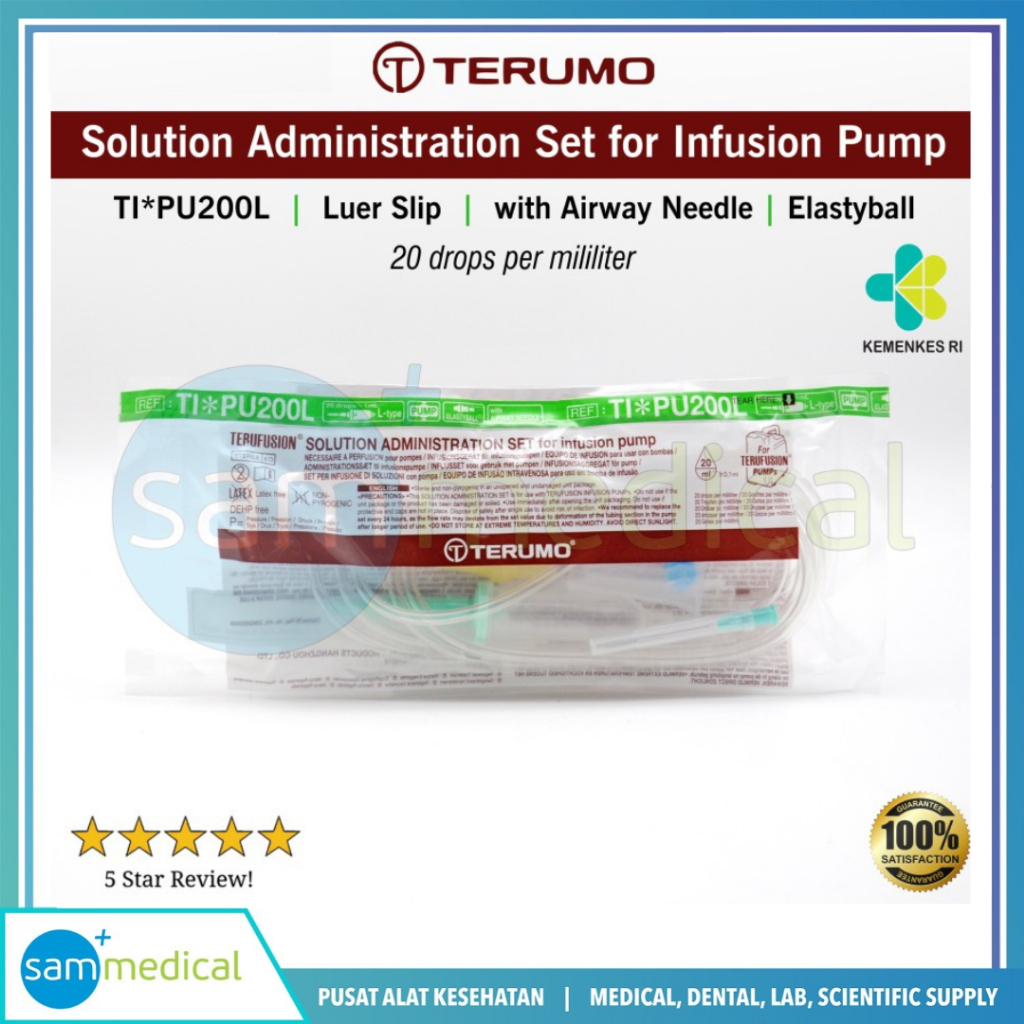 Terumo Terufusion Infuse Pump (Luer Slip) / Selang Infus TI*PU200L / For infus pump / TSPA / Infus p