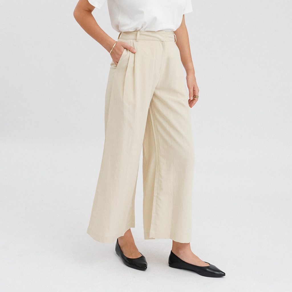Mississippi Full Length Trousers Celana Wanita LIN000427M Beige