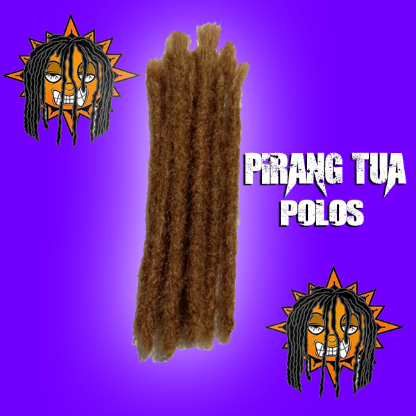 rambut gimbal sintetis 15-20-30cm pirang tua full