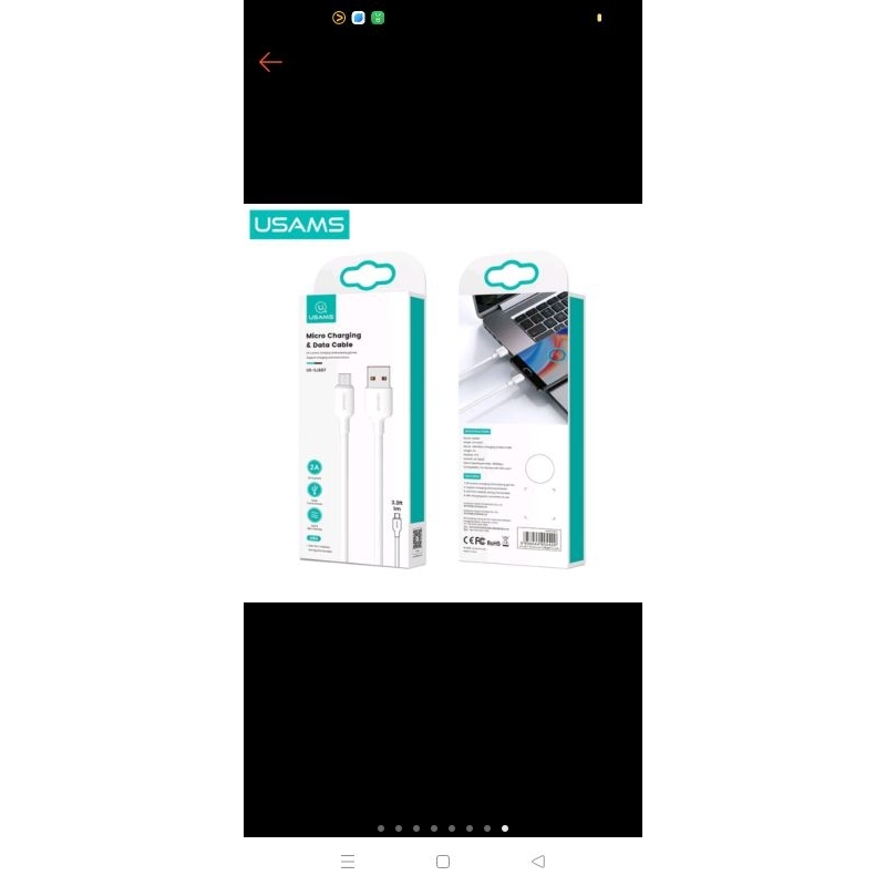 USAMS U84 Kabel Data USB Micro 2A