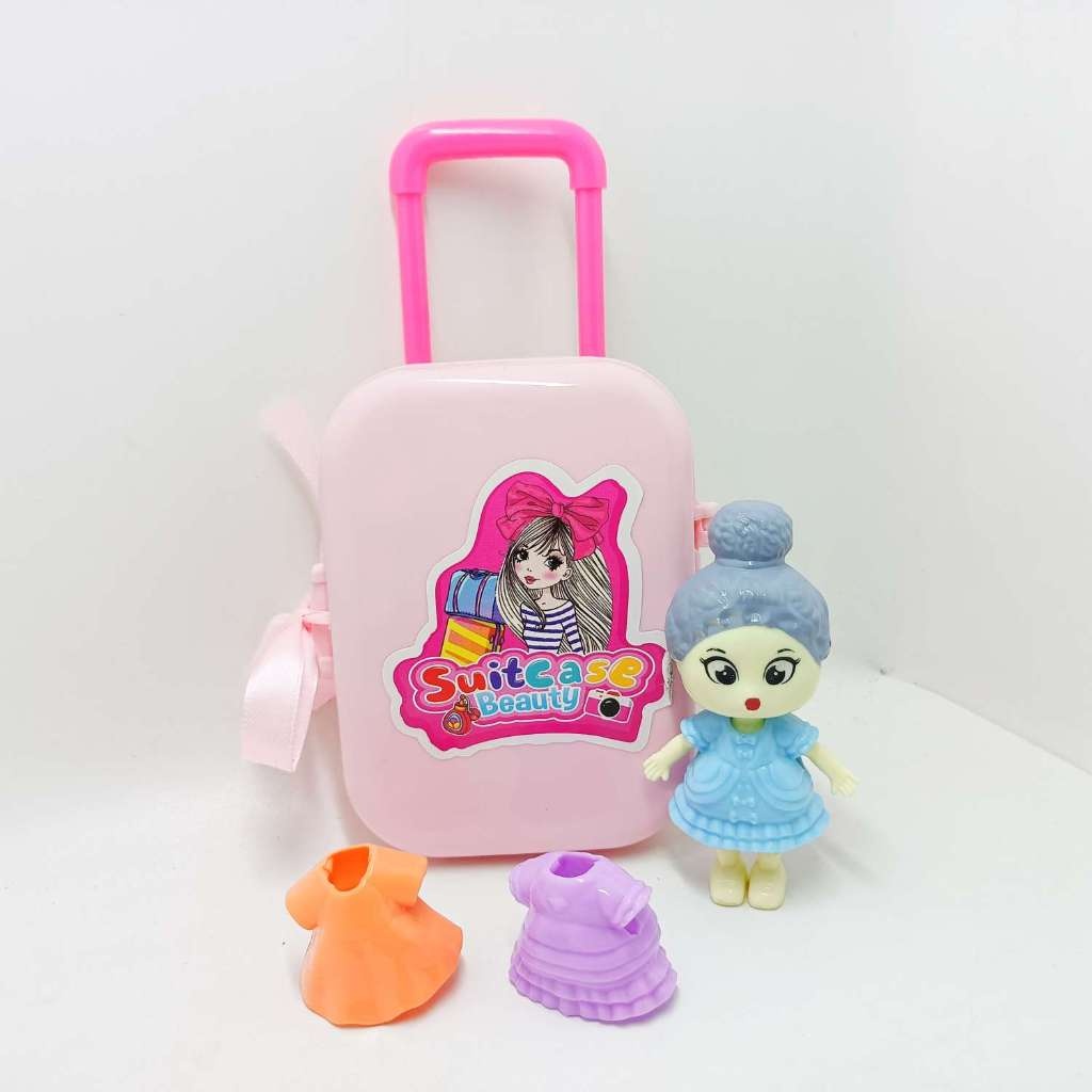 Mainan Koper Anak Boneka / BONEKA KOPER MAINAN ANAK PEREMPUAN / TRAVEL FASHION KOPER BONEKA LOL/ OCE