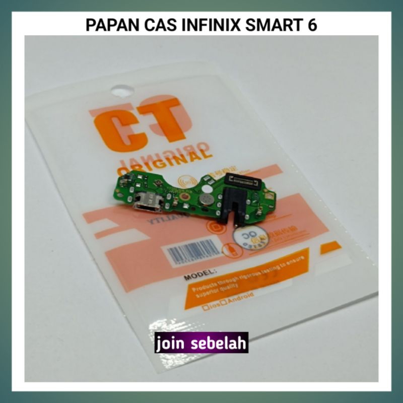 PAPAN CAS INFINIX SMART 6 X6512 ORIGINAL PCB KONEKTOR CHARGER INFINIX SMART 6