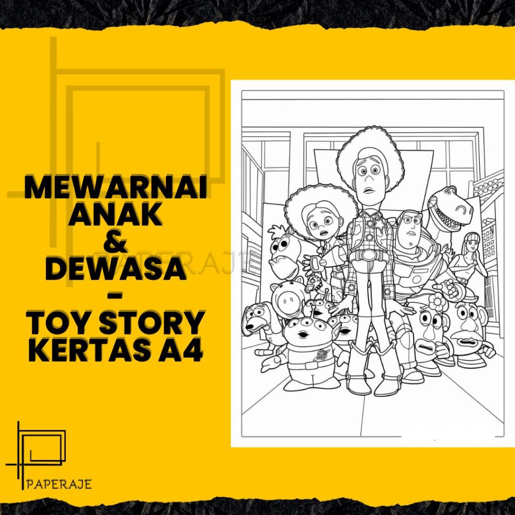 

Gambar Mewarnai Paket 34 Lembar Anak & Dewasa Tema Toys Story