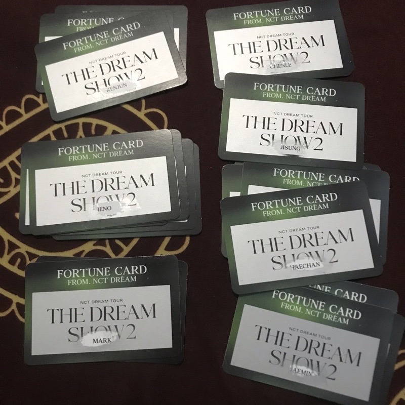 OFFICIAL PC PHOTOCARD FORTUNE SCRATCH TDS 2 NCTDREAM JENO JAEMIN JISUNG RENJUN MARK HAECHAN CHENLE N