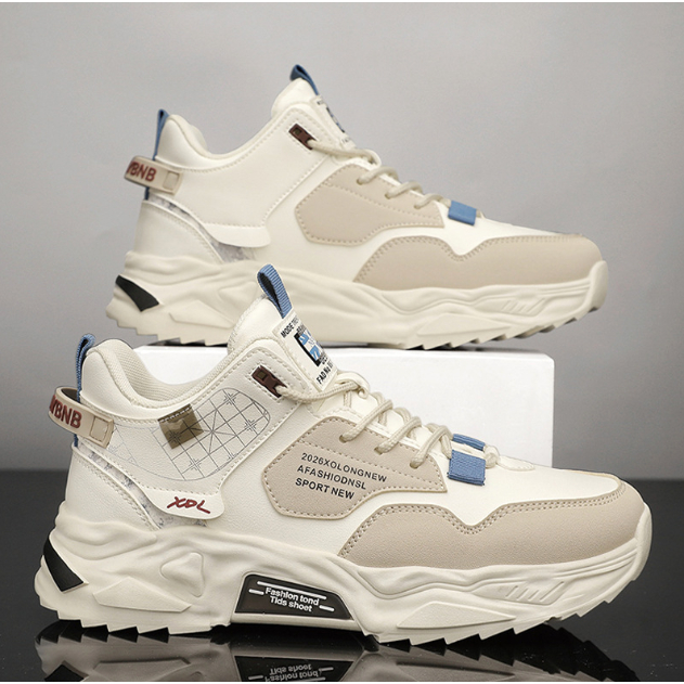 TBIG Sepatu High Top Sneakers Pria XDLSPORT Sepatu Import Kuliah Kerja Fashion Santai Olahraga