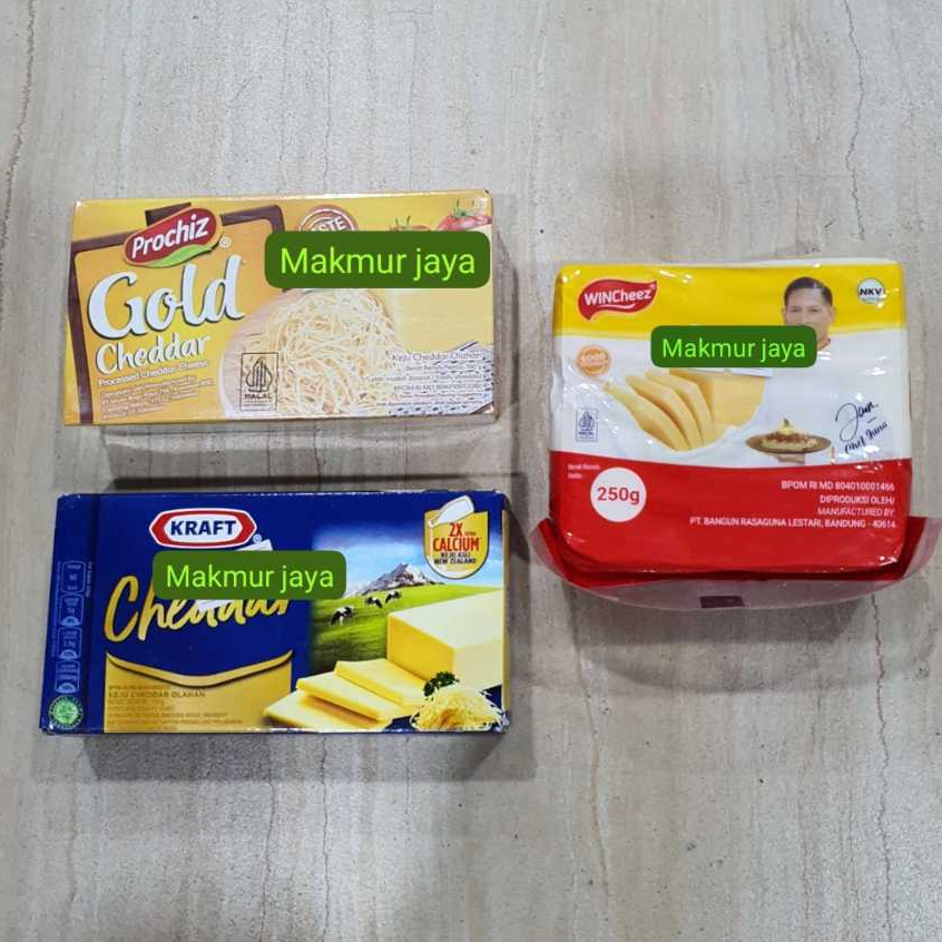 

Kraft Cheddar 175gr - Keju Kraft ATAU PROCHIZ GOLD 170GR - WINCHEEZ 250GR MURAH