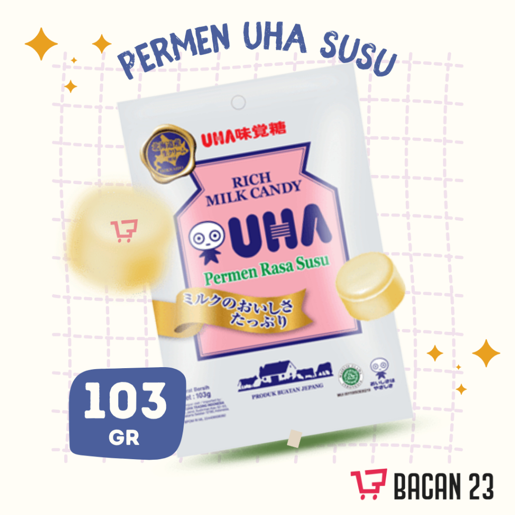 

Permen UHA Milk Candy Rasa Susu (103gr) / Permen Susu Jepang