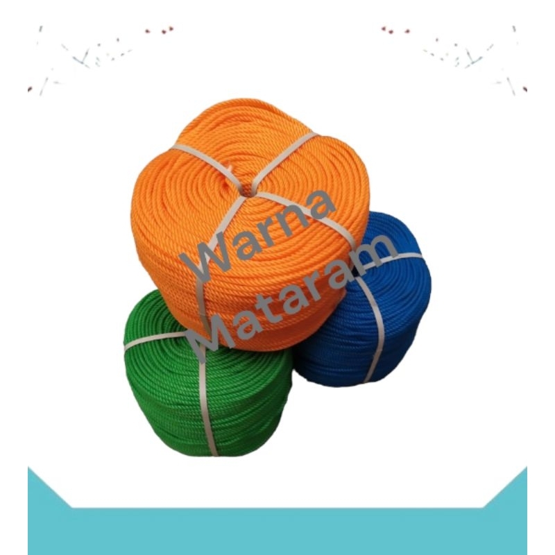

Tali Tambang 4,5,6,7,8mm/ Tali Plastik Nylon Ridho