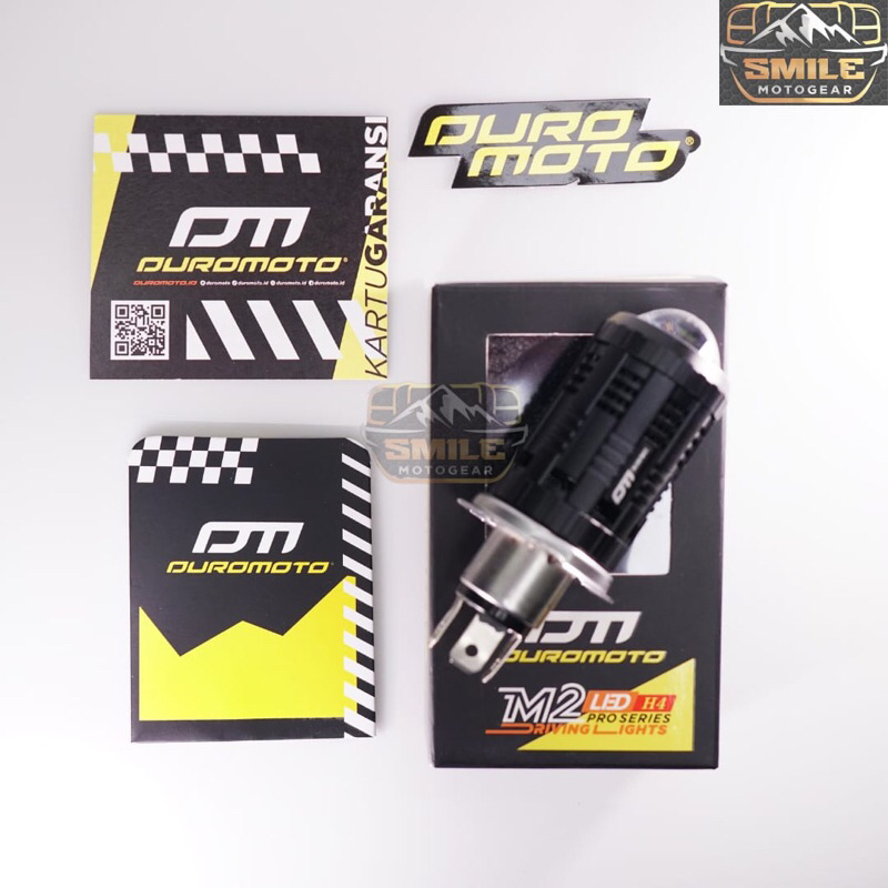 Lampu Duromoto M2 Pro Lampu LED Proyektor Motor Mobil H4