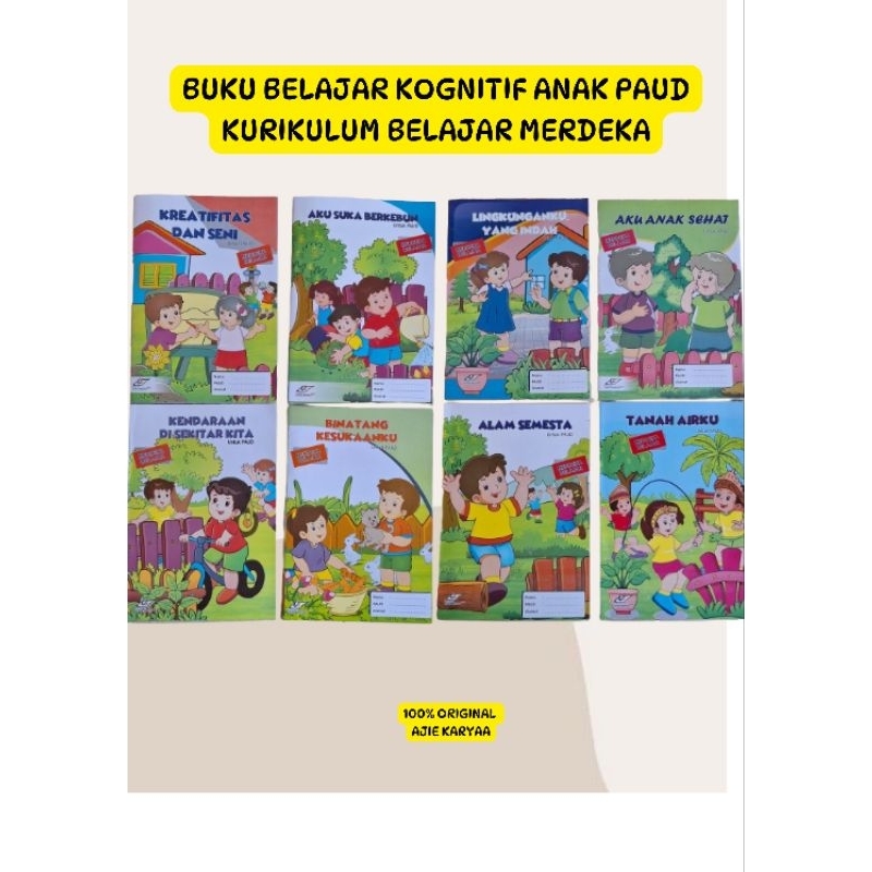 BUKU BELAJAR TEMA ANAK PAUD - PAKET BUKU BELAJAR ANAK PAUD - BUKU BELAJAR PAUD MURAH - BUKU BELAJAR 