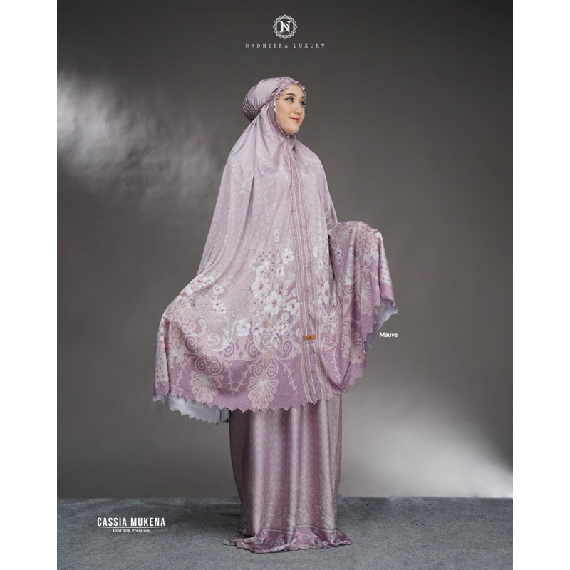 Cassia Mukena Nadheera Luxury / Mukena Motif Bunga by Nadheera Luxury / Mukena Harga Promo / Mukena 