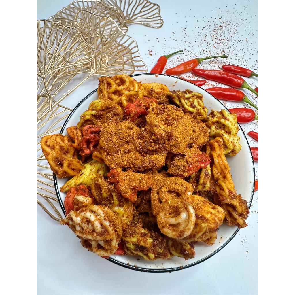 

[ 100 GRAM ] KERUPUK BUNGA BANTET PEDAS ALAMI KHAS TASIKMALAYA