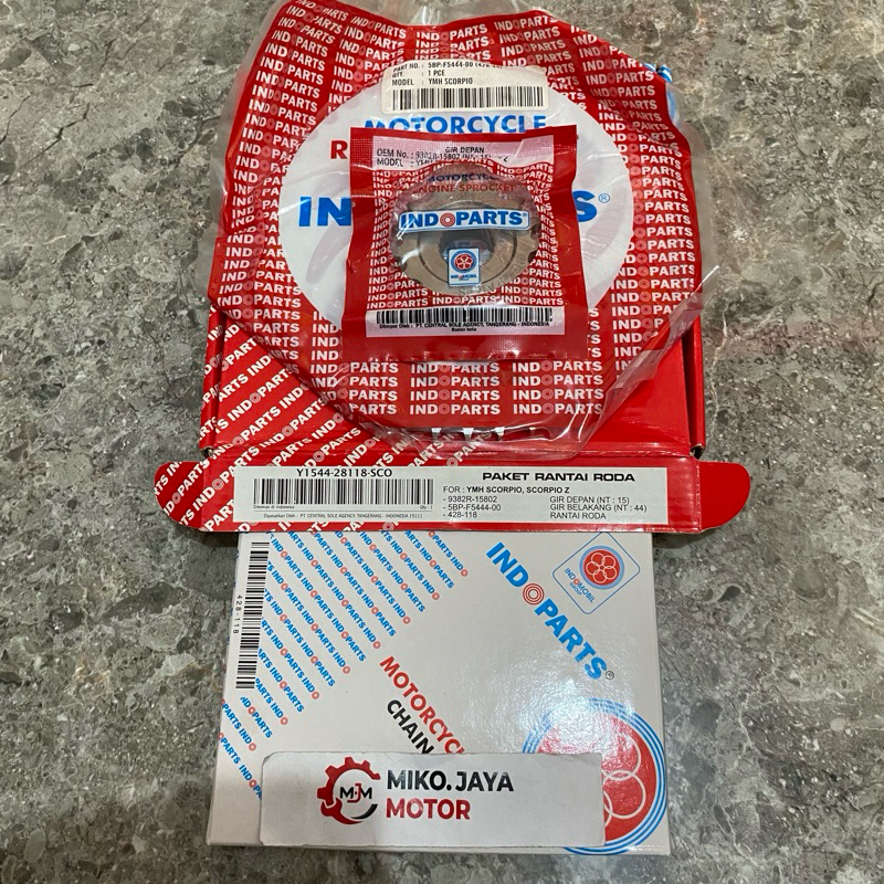 GEAR GIR SET SCORPIO SCORPIO Z Y1544-28118-SCO ORIGINAL INDOPARTS
