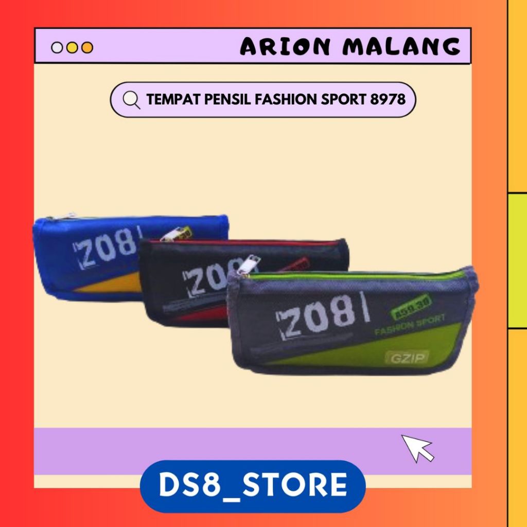 

KOTAK PENSIL/TEMPAT PENSIL/PENCIL CASE FASHION SPORT 8978