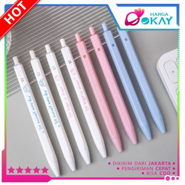 

HO Pulpen Gel Karakter Kartun Lucu Gelpen Mekanik Kualitas Tinggi 0.5 mm Pena Gel Tekan Tinta Hitam Simple Ujung Pena Lancip Cute Cartoon Pens Ball
