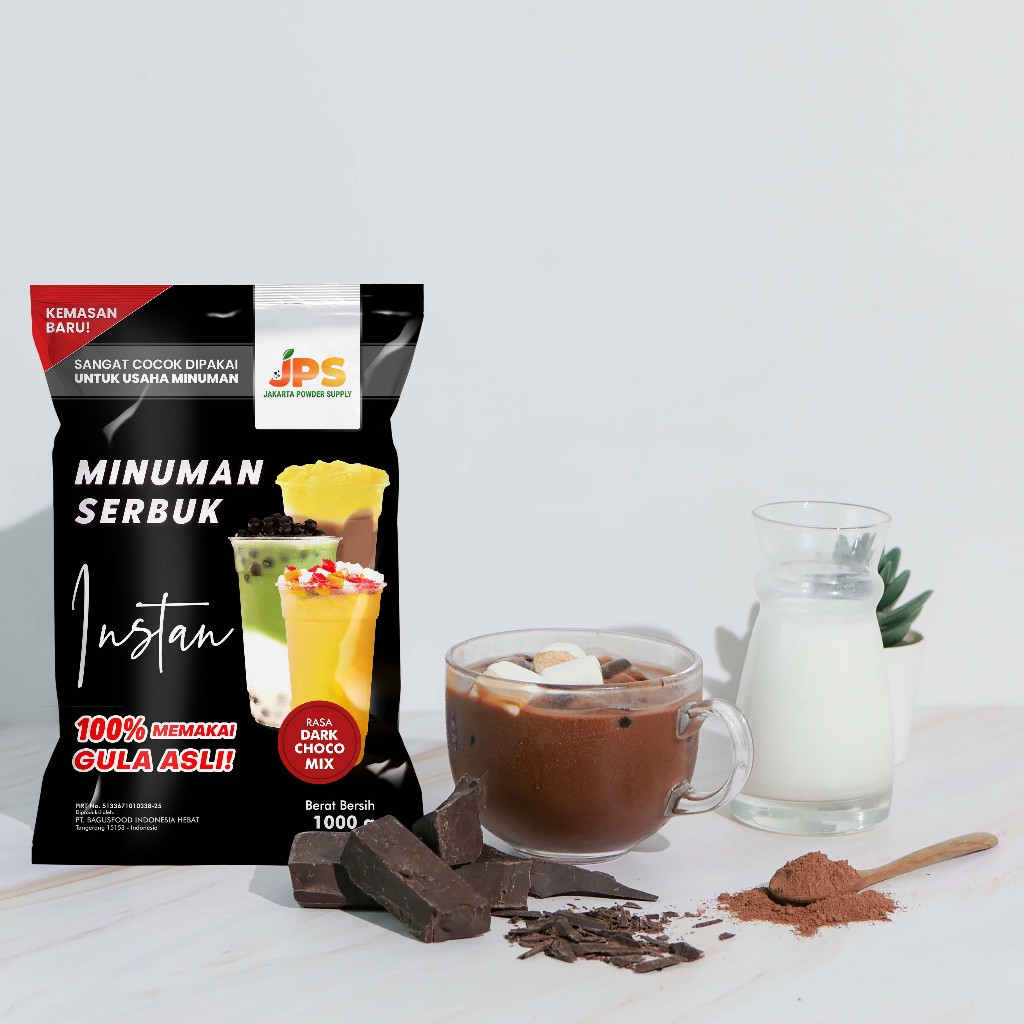

bubuk minuman dark choco mix
