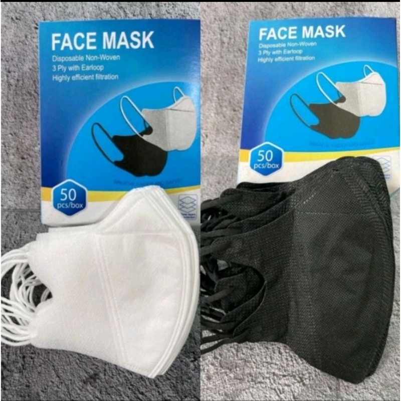 MASKER DUCKBILL NON HIJAB DAN HIJAB ISI 50PCS