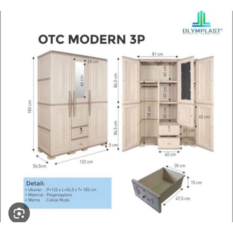 lemari olymplast otc modern