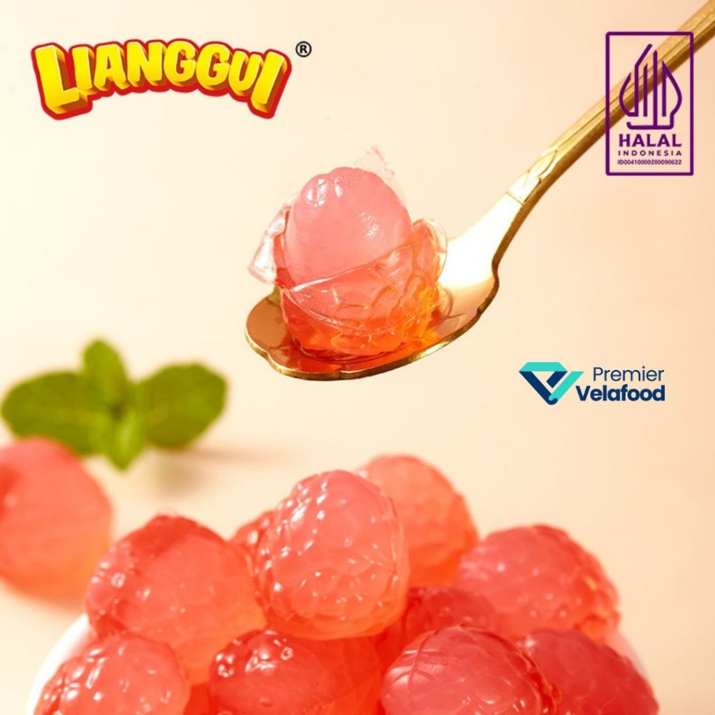 

Piscoklegit_ [Halal] Lianggui Peeled Candy Strawberry Permen Lunak Rasa Strawberry