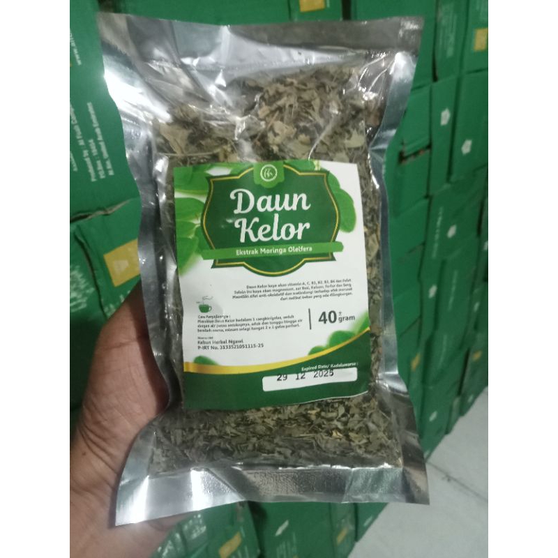 

Paket 5 Teh Daun Kelor//Herbal Teh Daun kelor 40 gram