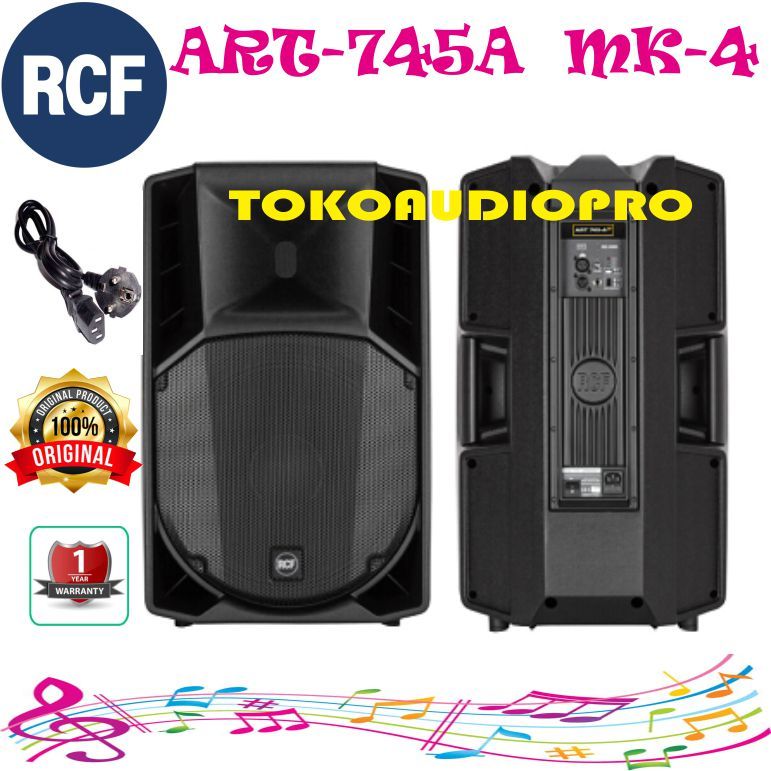 Speaker Rcf ART 745A MK4 15 Inch 2 Way 1400W Active Speaker Aktif Original RCF ART745a MK4