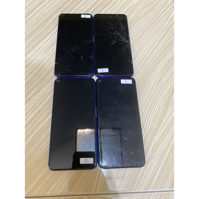 lcd layar huawei nova 5t original copotan minus retak sesuai foto