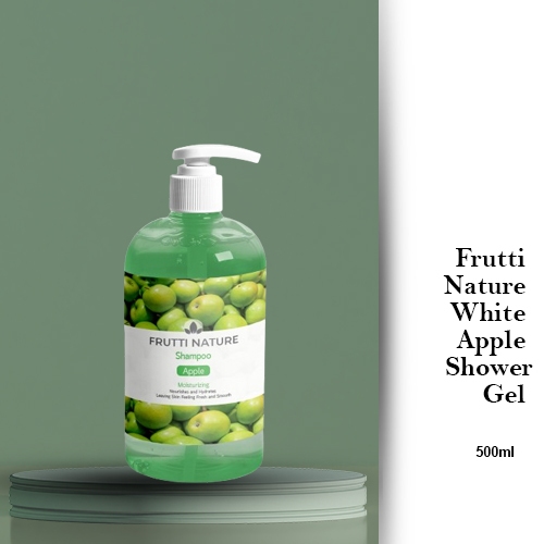 Frutti Nature Shampoo Apple 500ml Untuk Rambut Kering, Ketombe dan Rontok