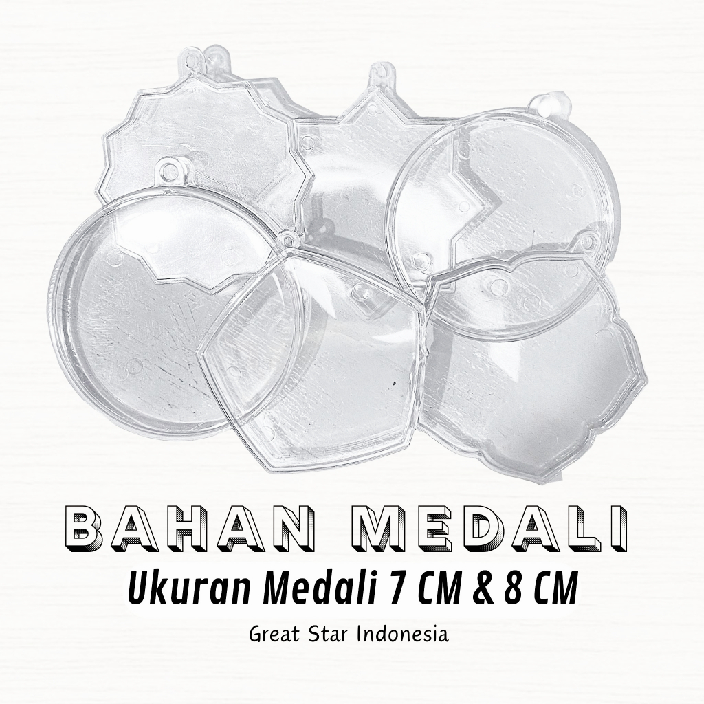 MEDALI INSERT PAPER UK 7CM & 8CM / BANDUL MEDALI AKRILIK INSERT PAPER BULAT 1 LENSA