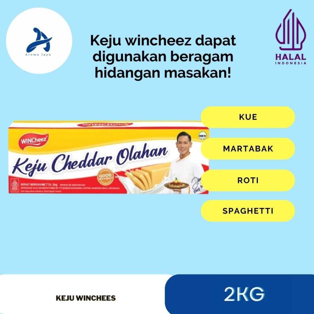 

Keju Wincheez cheddar 2kg winchiz