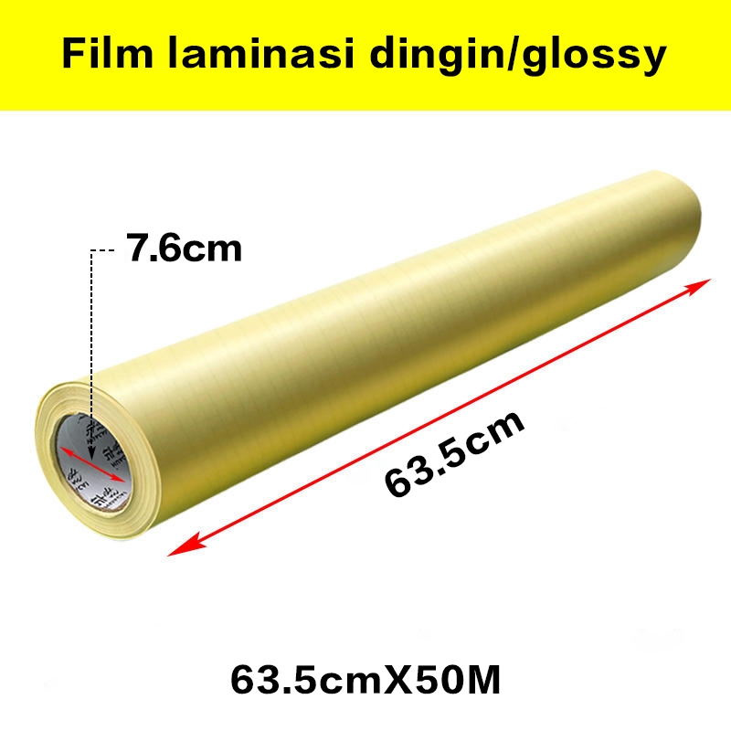 

Laminasi Dingin 100 gsm 24" ( 63.5 cm x 50 m ) Glossy