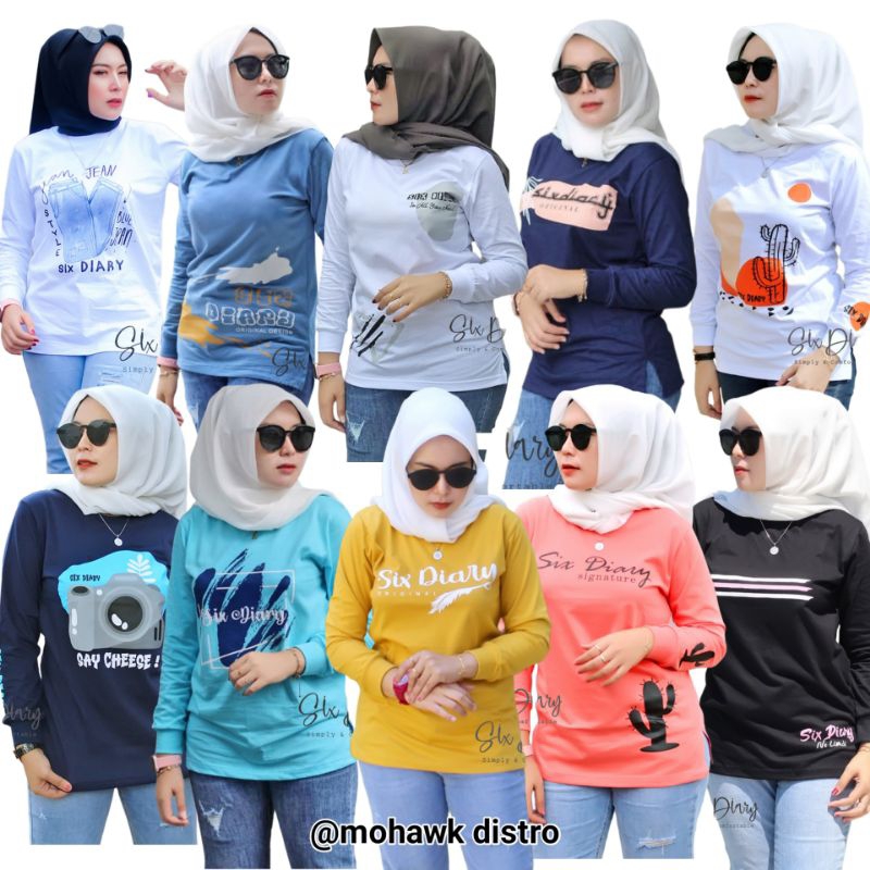 ATASAN WANITA KEKINIAN | FASHION WANITA HIJAB | KAOS WANITA TANGAN PANJANG STYLE ZOLAQU