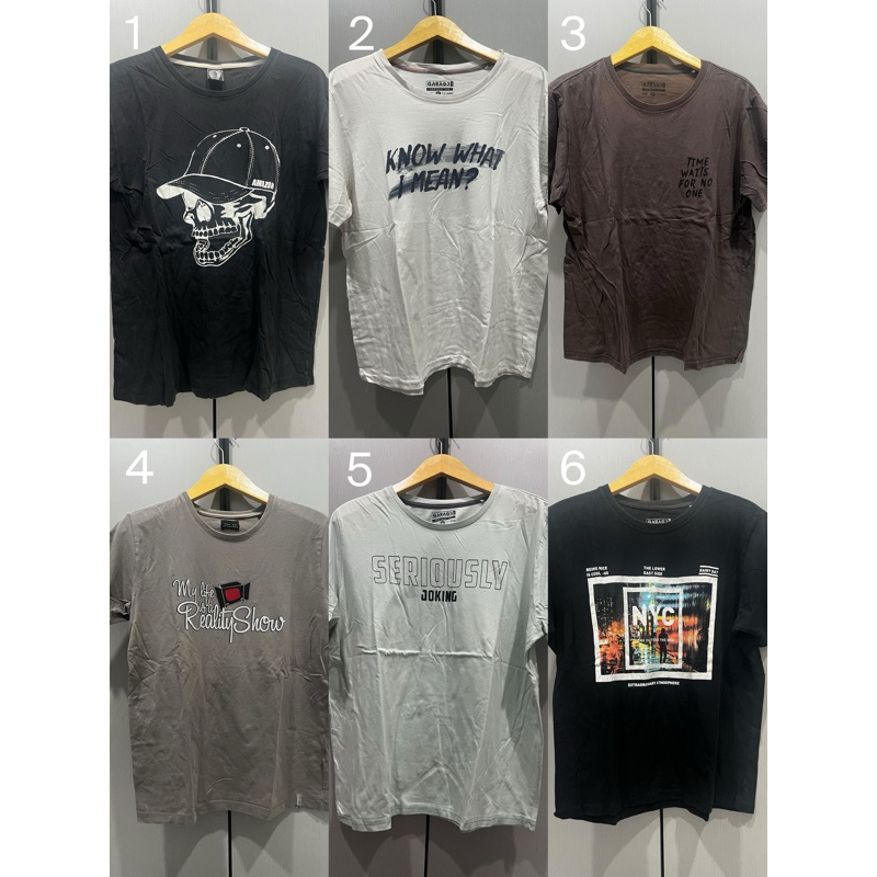 Kaos Pria Branded Preloved Like New