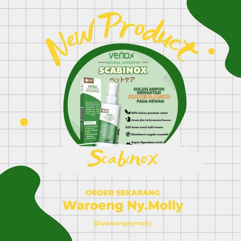 Scabinox Obat Semprot Scabies Jamur Kucing 20 ml