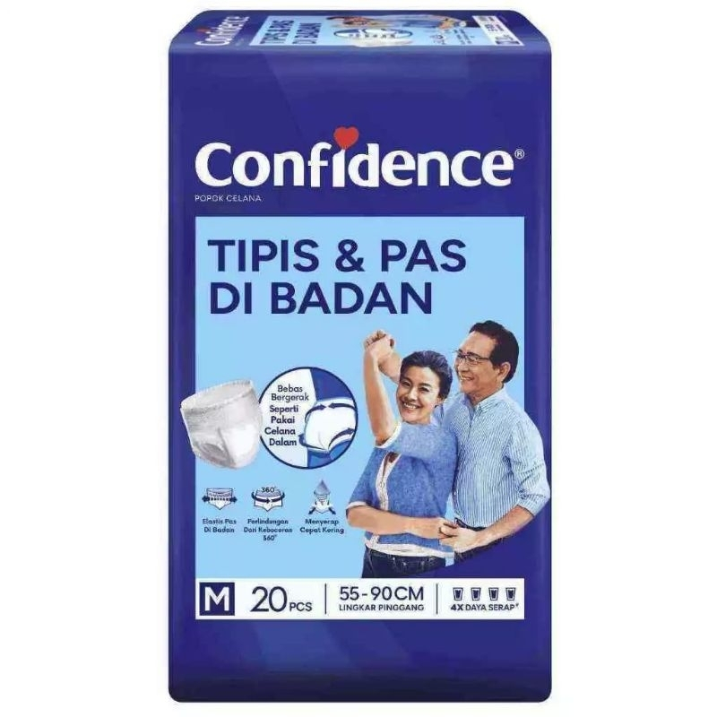 CONFIDENCE PANTS POPOK CELANA DEWASA M20 L16 XL12