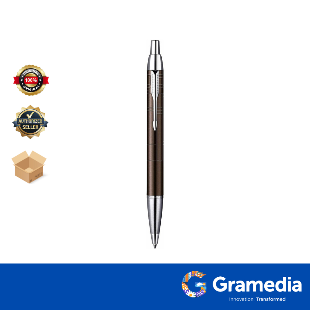 

Gramedia surabaya - Parker IM Premium Metal Brown Chrome Trim Ballpoint 0949580
