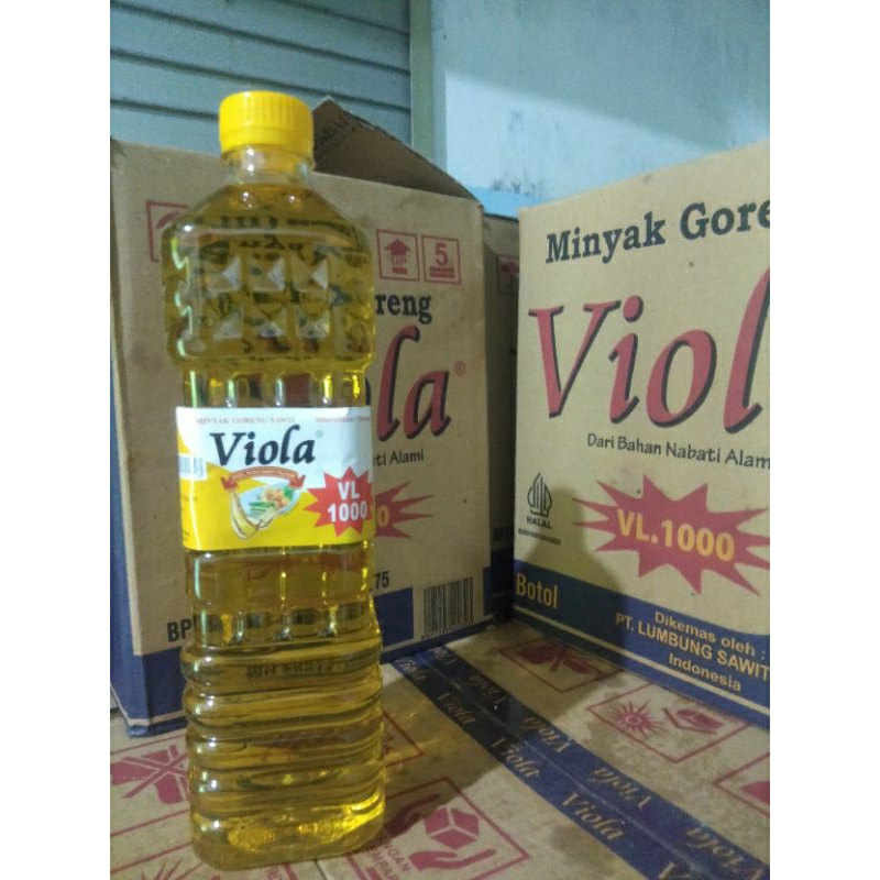 

Minyak goreng viola VL1000 isi 6 botol
