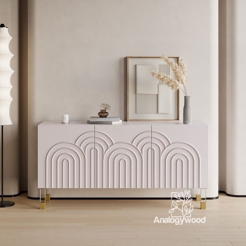 sideboard meja tv minimalis cat duco