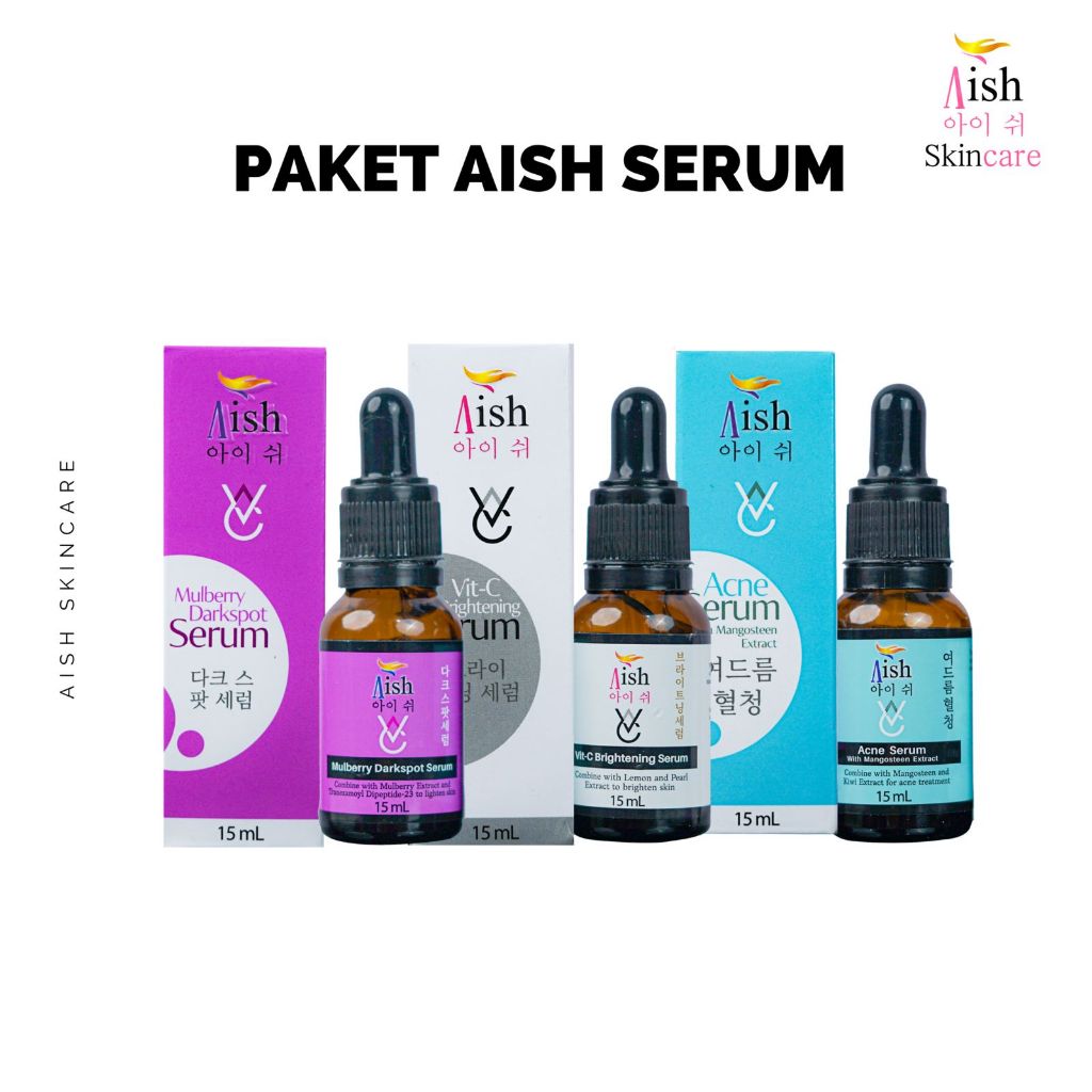 Serum Aish Acne/Darkspot/Brightening/Aish Neck Serum/Aish Underarm Original Bpom (Bisa Mix All Varia