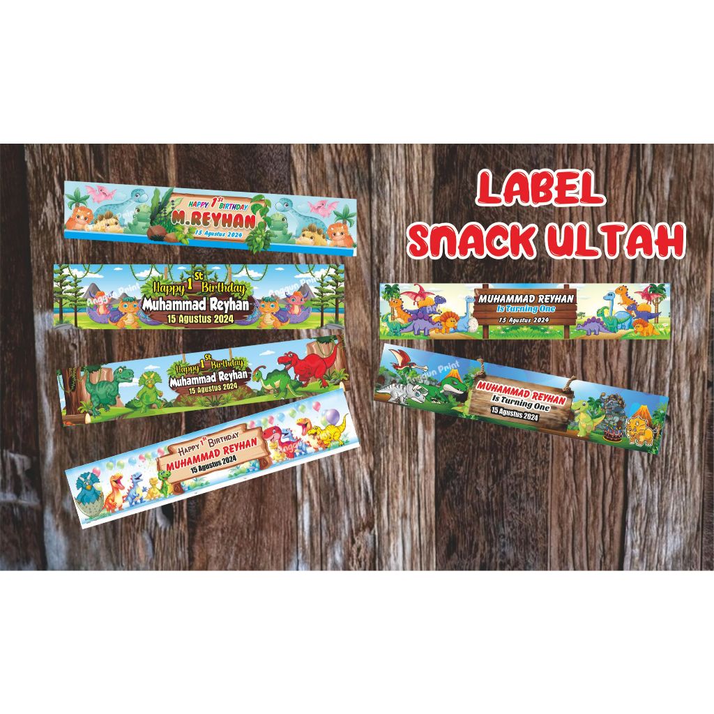 

Tas label plasti,k ulang tahun bingkisan snack goodie bag tas snack bingkisan ulang tahun dino