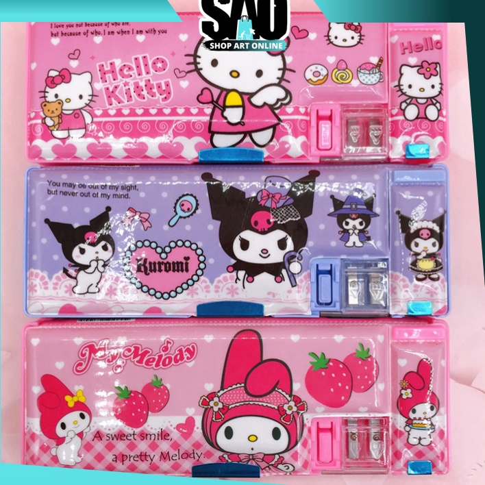 

Hot Now SAO S5984 Kotak Pensil Sanrio Kotak Pensil Magnet 2 Sekat Kotak Pensil Anak Dilengkapi Rautan Kotak Pensil Karakter Lucu