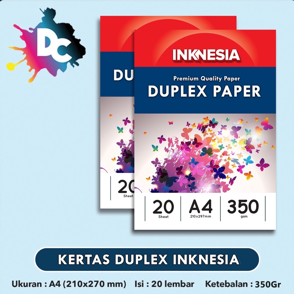 

Grosir Pemesanan Kertas Karton Tebal Duplex Karton Dupleks 35 gsm A4 isi 2 Lembar