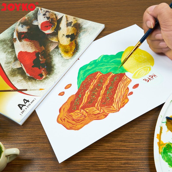 

Flash Deals JOYKO WATERCOLOUR PAD A4 BUKU CAT AIR AKRILIK PAD2