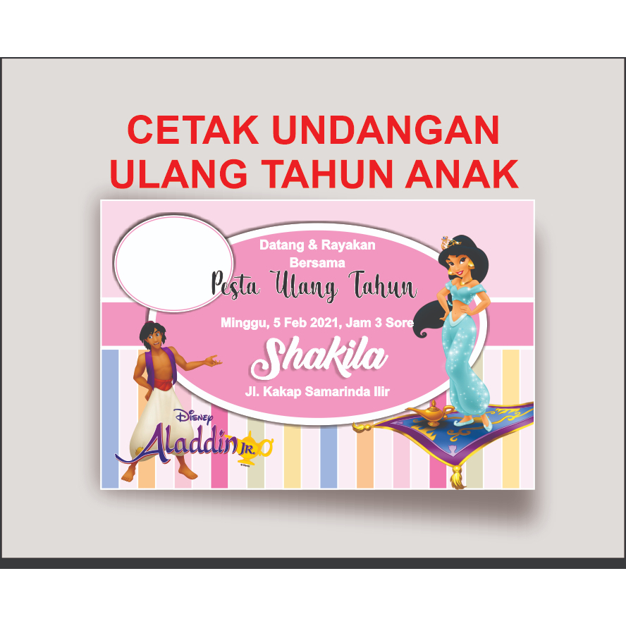 CETAK UNDANGAN ULANG TAHUN ANAK , UNDANGAN ULANG TAHUN ANAK, UNDANGAN CUSTOM, UNDANGAN KARAKTER