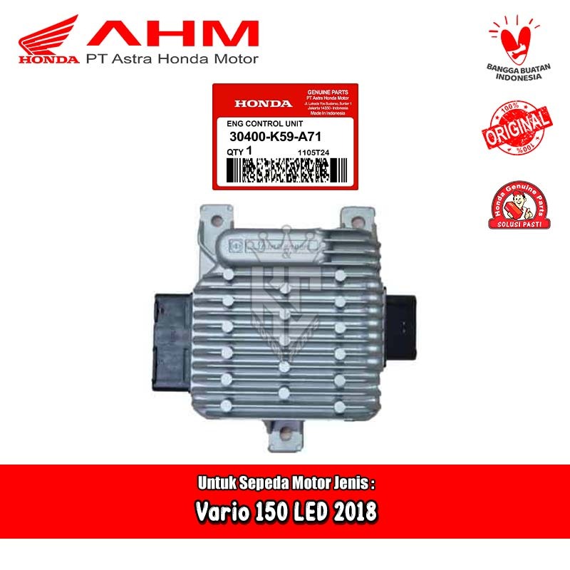 30400 K59 A71 ECU ECM CDI Honda Vario 150 New LED 2018 - 2022 ISS Idling Stop AHM