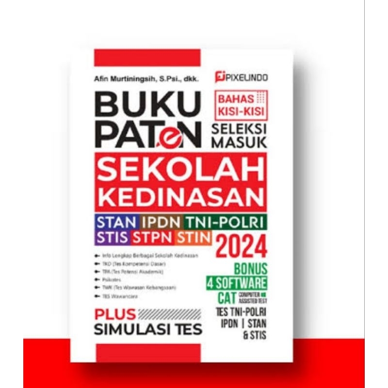 Buku Tes Kedinasan 2024: Buku Paten Seleksi  Masuk Sekolah Kedinasan  2024