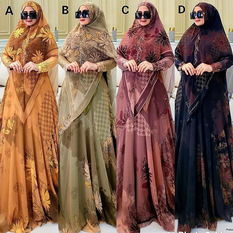 Gamis Branded Mizka Printing Original By Humaira