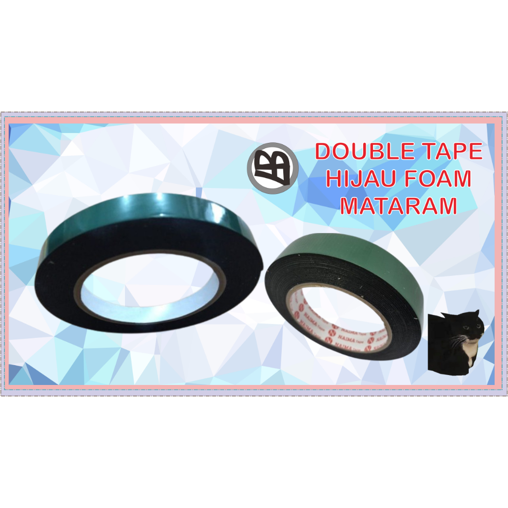 

Double Tape Hijau Foam Mataram