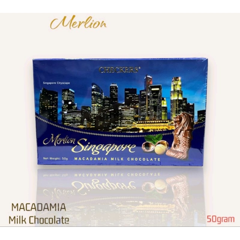 

Coklat Checkers Merlion Singapore 50 gram - Oleh oleh Singapore